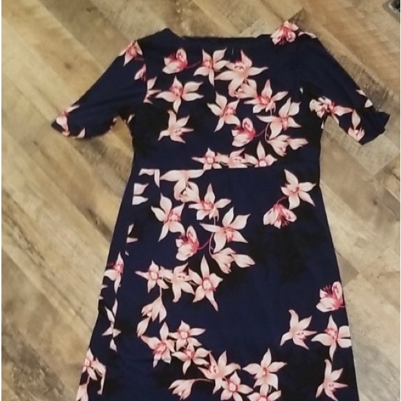 Cato navy floral maxi dress XLP - Picture 4 of 5